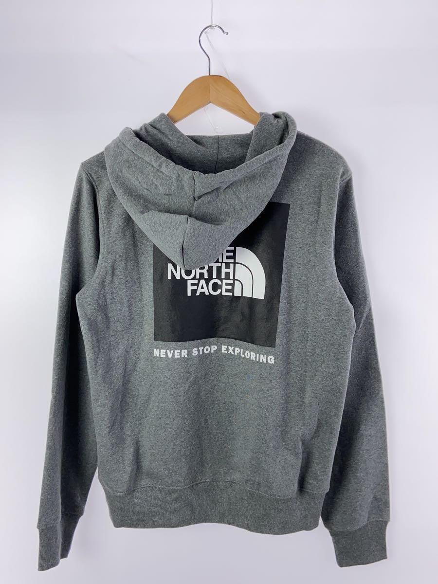 THE NORTH FACE◆ロゴプルオーバーパーカー/S/コットン/GRY/無地/509083_画像2