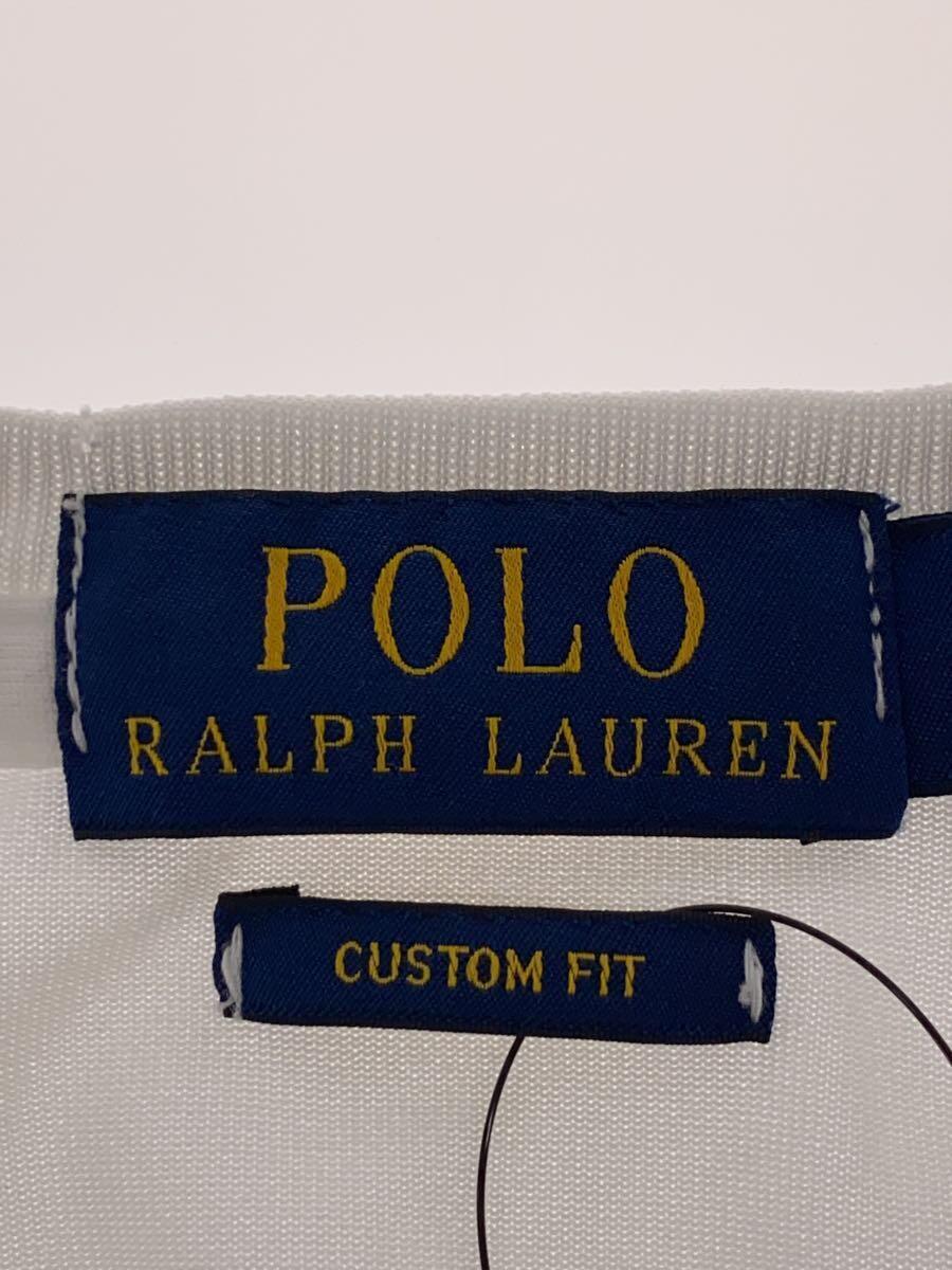 POLO RALPH LAUREN◆Tシャツ/M/コットン/ホワイト_画像3
