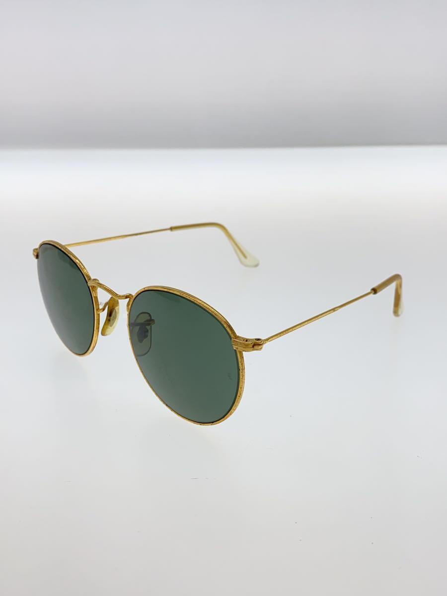 Ray-Ban◆USA製/使用感有/サングラス/ボストン/メタル/GLD/GRN/メンズ/W0603_画像2