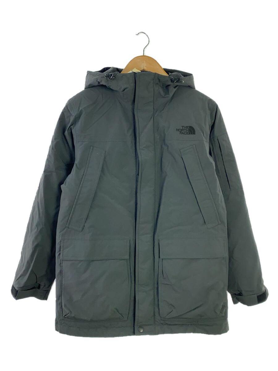 THE NORTH FACE◆SNOOP DOWN JACKET_スヌープダウンジャケット/S/ナイロン/GRY_画像1