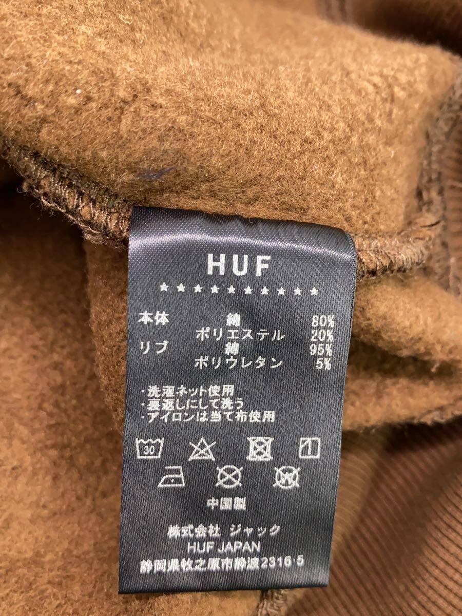 HUF◆パーカー/XL/コットン/BRW_画像4