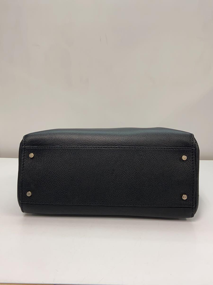 kate spade new york◆トートバッグ/レザー/BLK/無地/PXRU8396_画像4