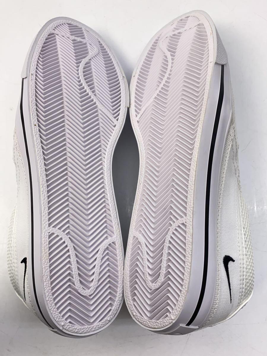 NIKE◆COURT LEGACY SLIP-ON_コート レガシー スリッポン/24.5cm/WHT/キャンバス_画像4