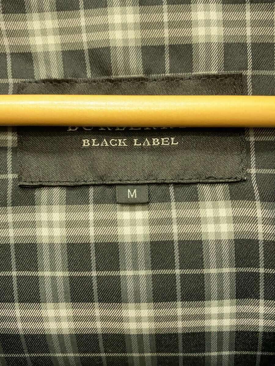 BURBERRY BLACK LABEL◆ダウンベスト/M/ナイロン/BLK/無地/D1F10-20-09_画像4