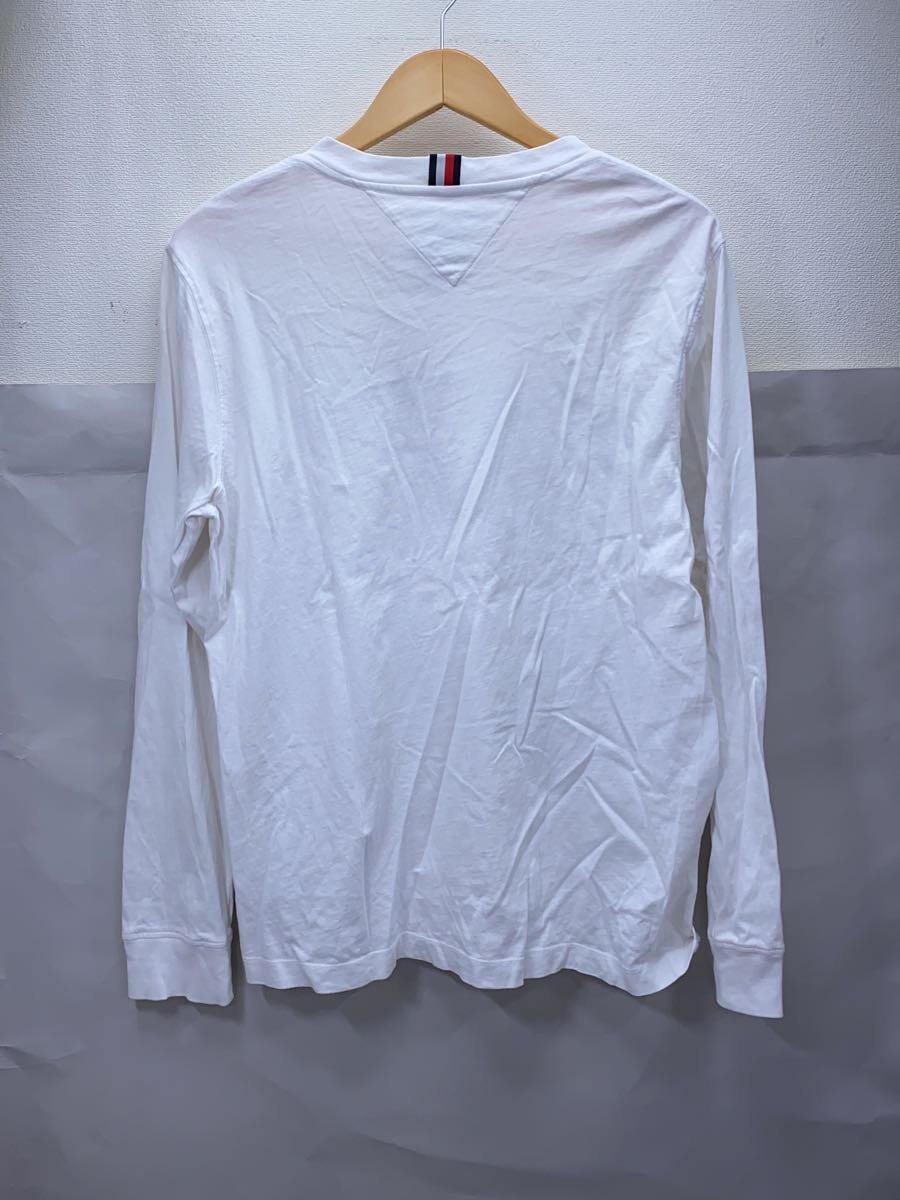 TOMMY HILFIGER◆長袖Tシャツ/M/コットン/WHT/MW30068//_画像2