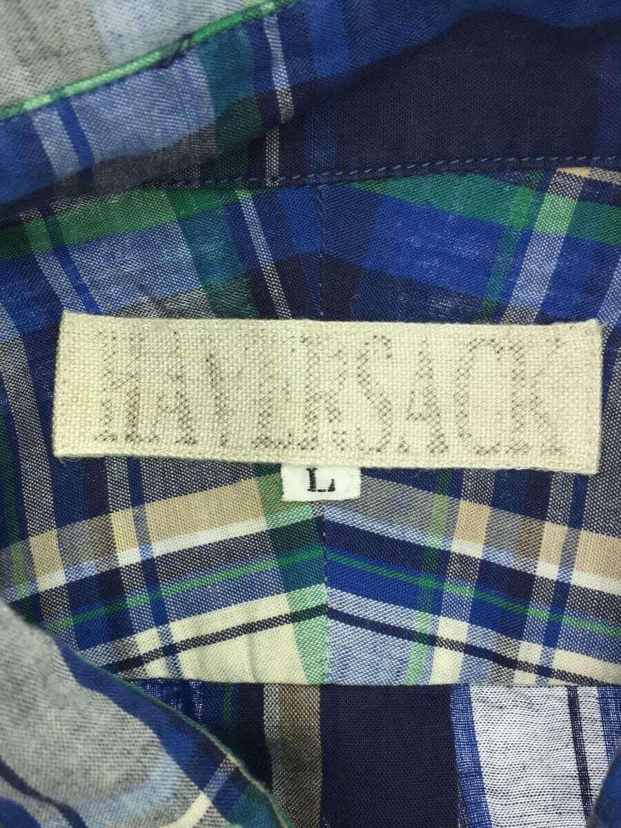 HAVERSACK◆長袖シャツ/L/コットン/BLU/チェック//_画像3