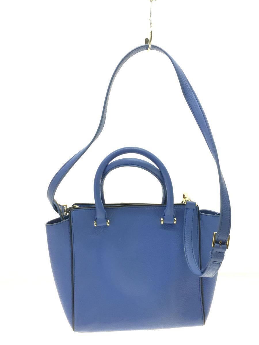 kate spade new york◆ハンドバッグ/牛革/BLU/無地//_画像3