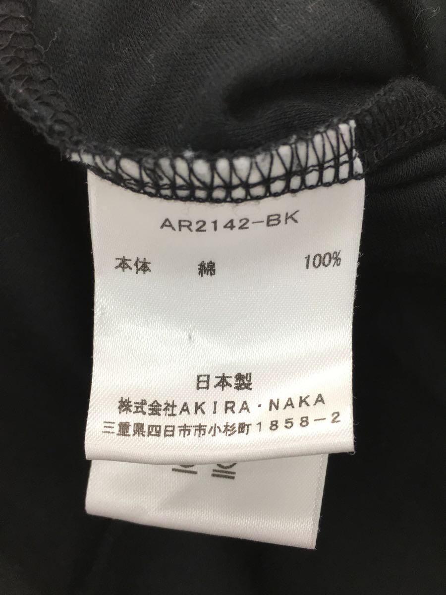 AKIRA NAKA◆半袖ワンピース/1/コットン/BLK/Slit sleeves T dress//_画像4