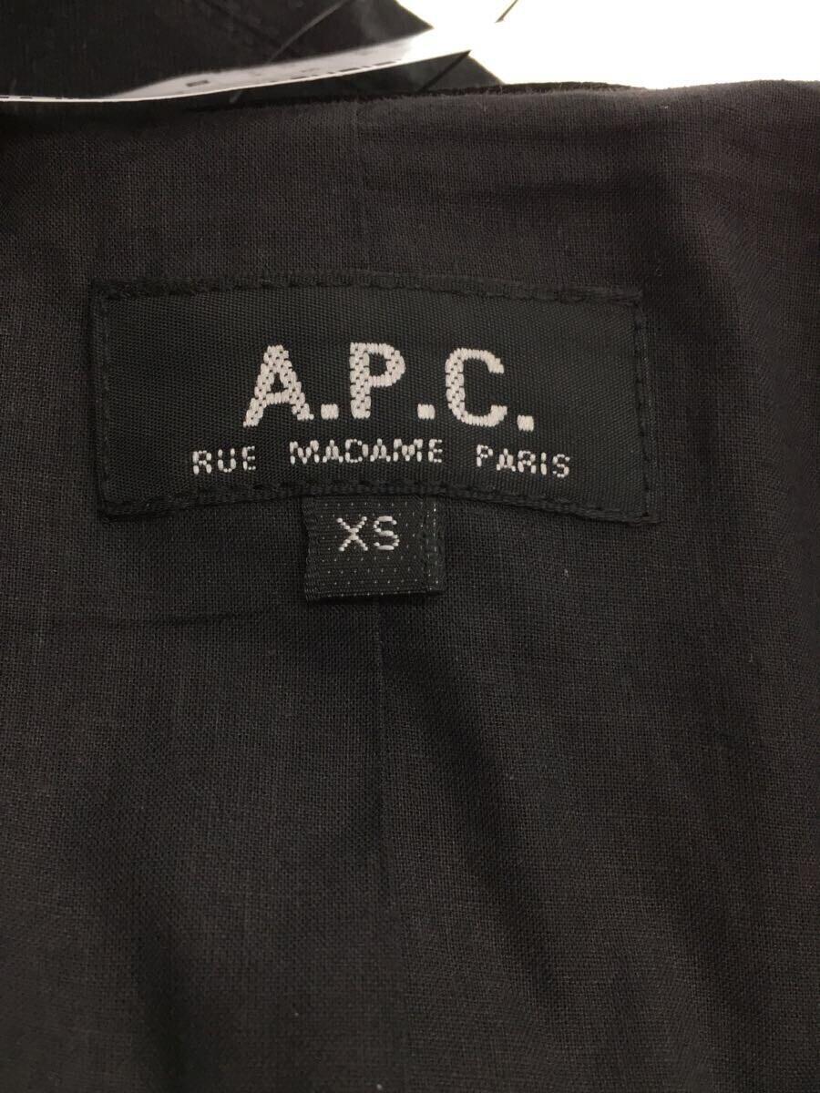 A.P.C.◆ジャケット/XS/コットン/ブラック//_画像3