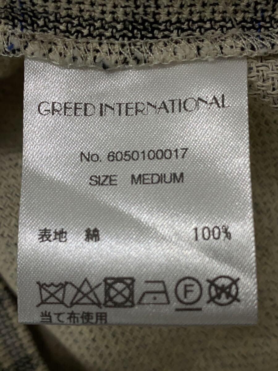 Greed International(GREED)◆トップス/M/コットン/BLK/チェック/6050100017//_画像4