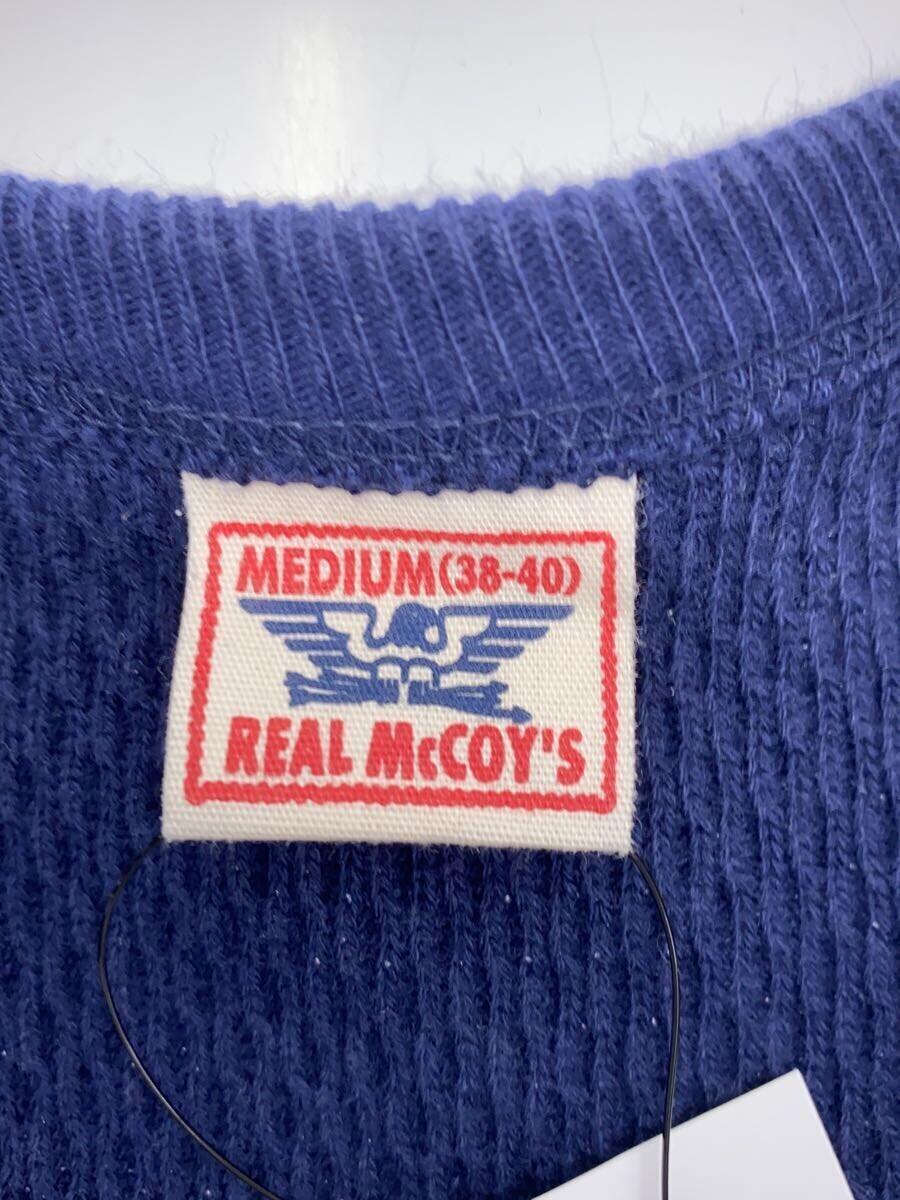 THE REAL McCOY’S◆サーマル長袖Tシャツ/M/コットン/NVY/無地//_画像3