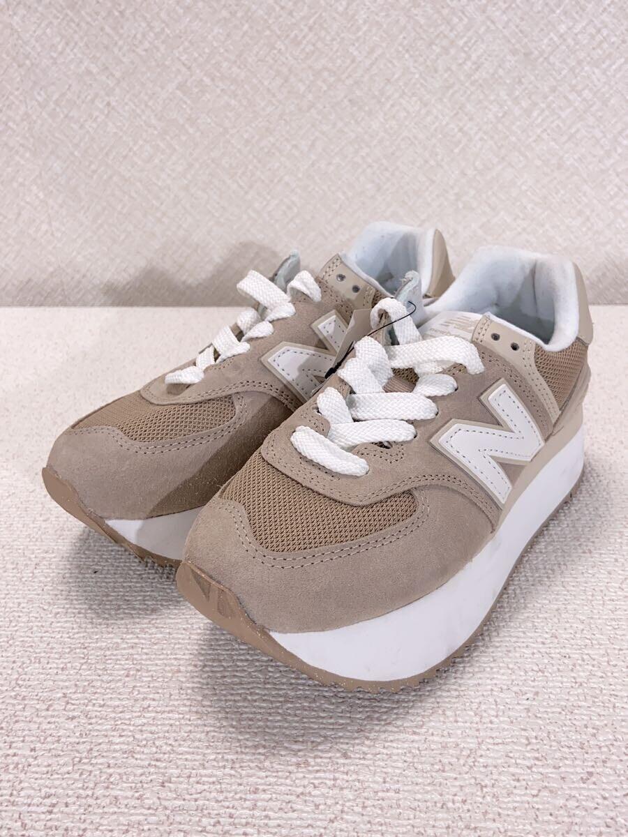 NEW BALANCE◆WL574/ブラウン/23cm_画像2