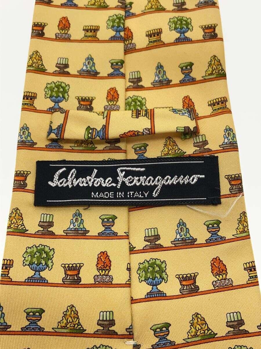 Salvatore Ferragamo◆ネクタイ/シルク/マルチカラー/総柄/メンズ_画像3