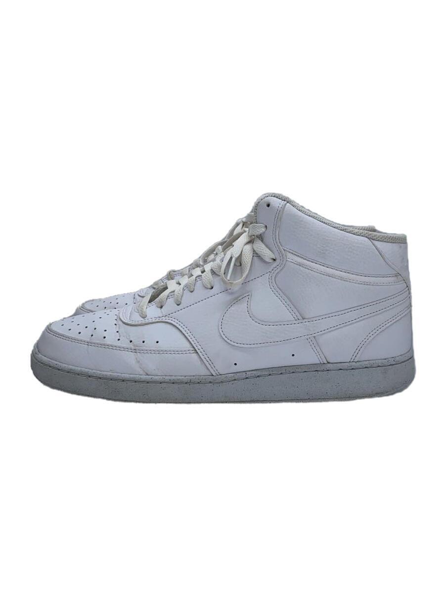 NIKE◆COURT VISION MID NN_コート ビジョン ミッド NN/29cm/WHT_画像1