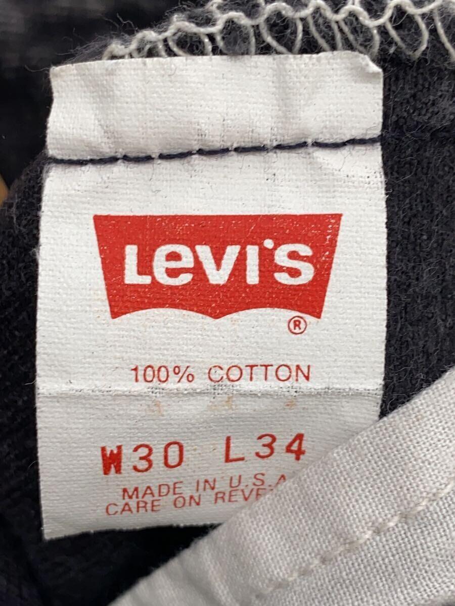 Levi’s◆ストレートパンツ/30/コットン/BLK/501_画像5