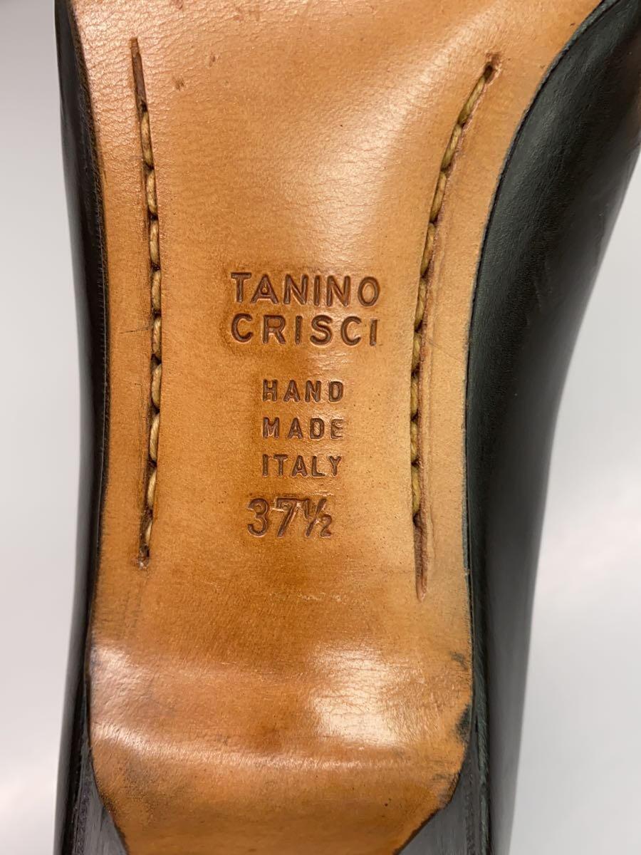 TANINO CRISCI◆パンプス/37.5/BLK/レザー_画像5