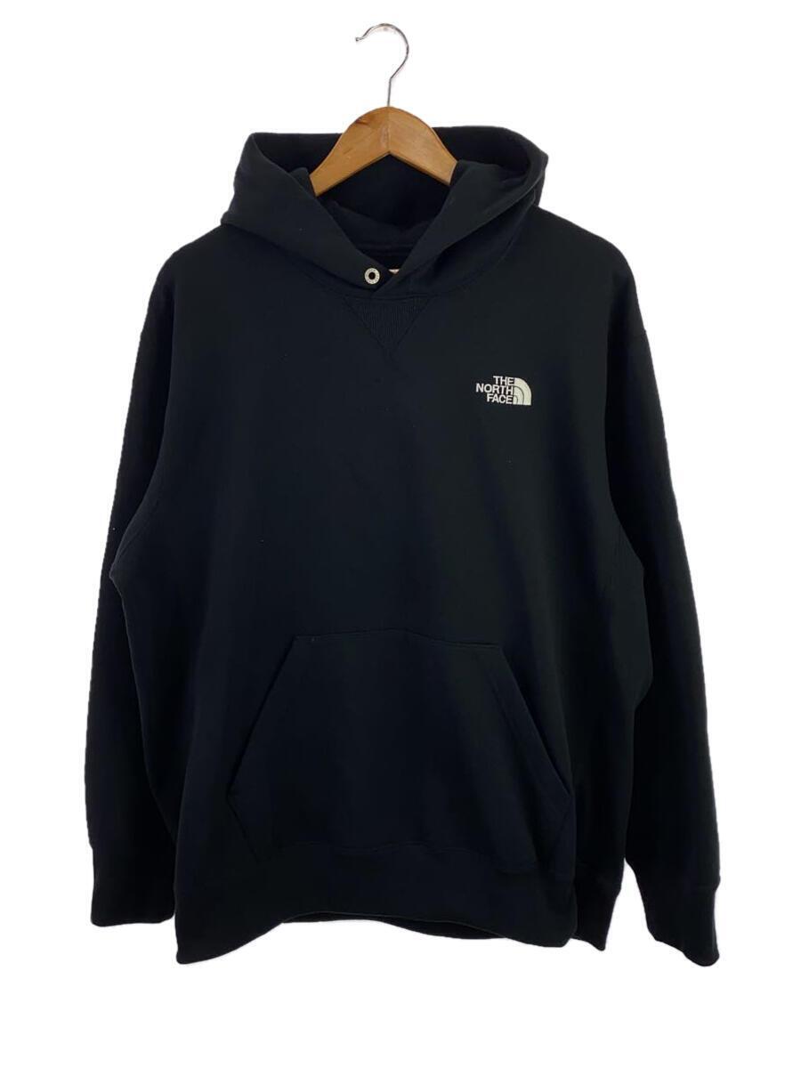 THE NORTH FACE◆SQUARE LOGO HOODIE_スクエア ロゴ フーディ/XXL/コットン/BLK_画像1