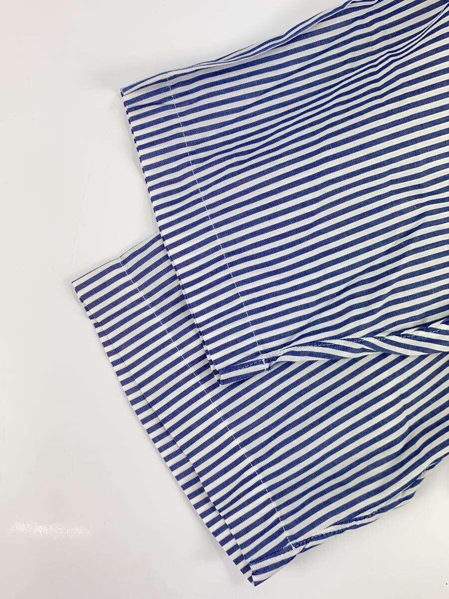 individualized shirts◆半袖シャツ/アクリル/NVY/15/ストライプ/USA製_画像4
