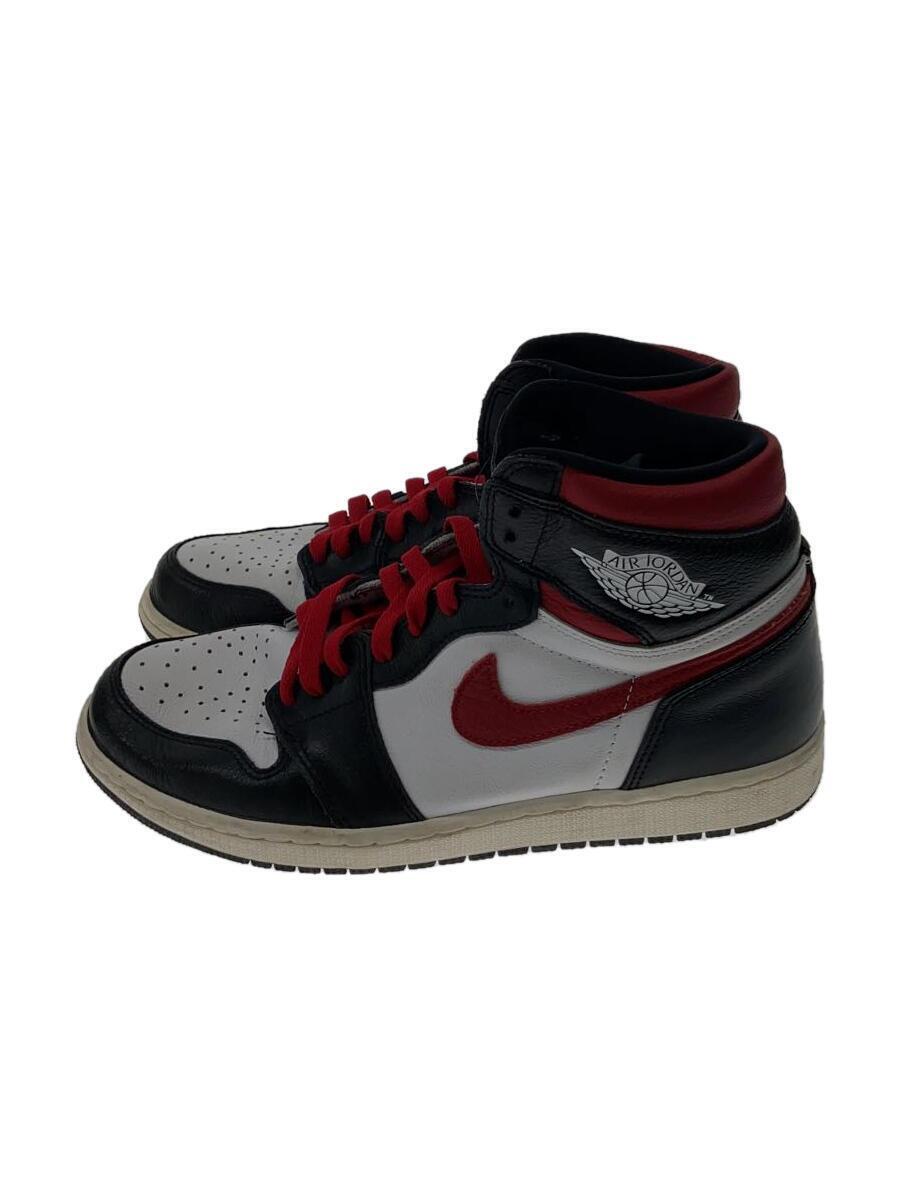 NIKE◆AIR JORDAN 1 RETRO HIGH OG/エアジョーダン1レトロハイ/ブラック/28cm/BLK_画像1