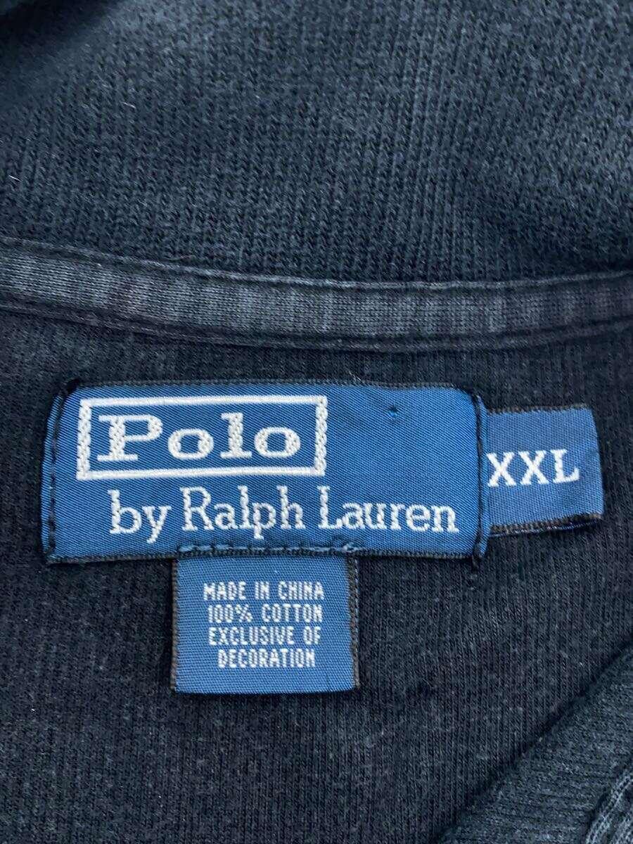 POLO RALPH LAUREN◆ハーフジップ/スウェット/XXL/コットン/NVY_画像3