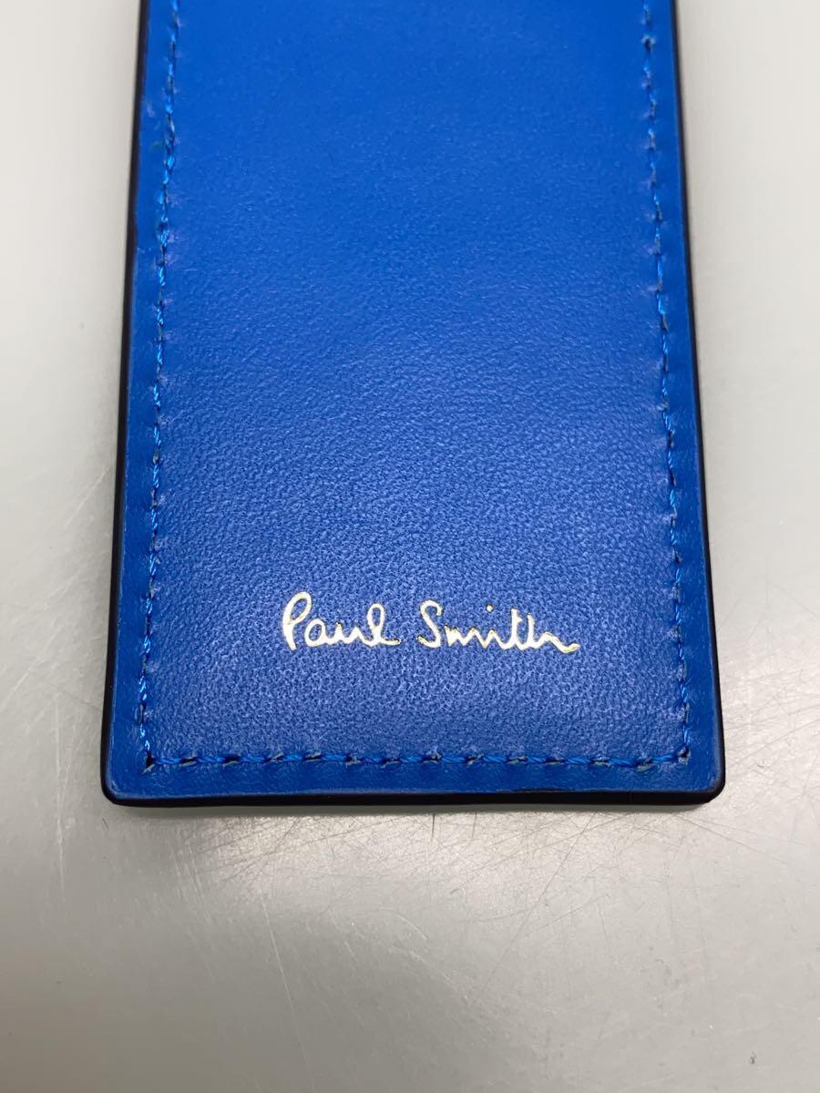 Paul Smith◆キーホルダー/レザー/BLU/総柄/レディース_画像3