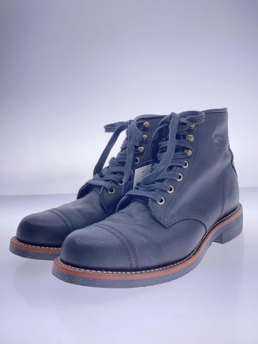 CHIPPEWA◆6INCH HOMESTEAD BOOT/ブーツ/42/BLK/レザー/1901M31/カビ有_画像2