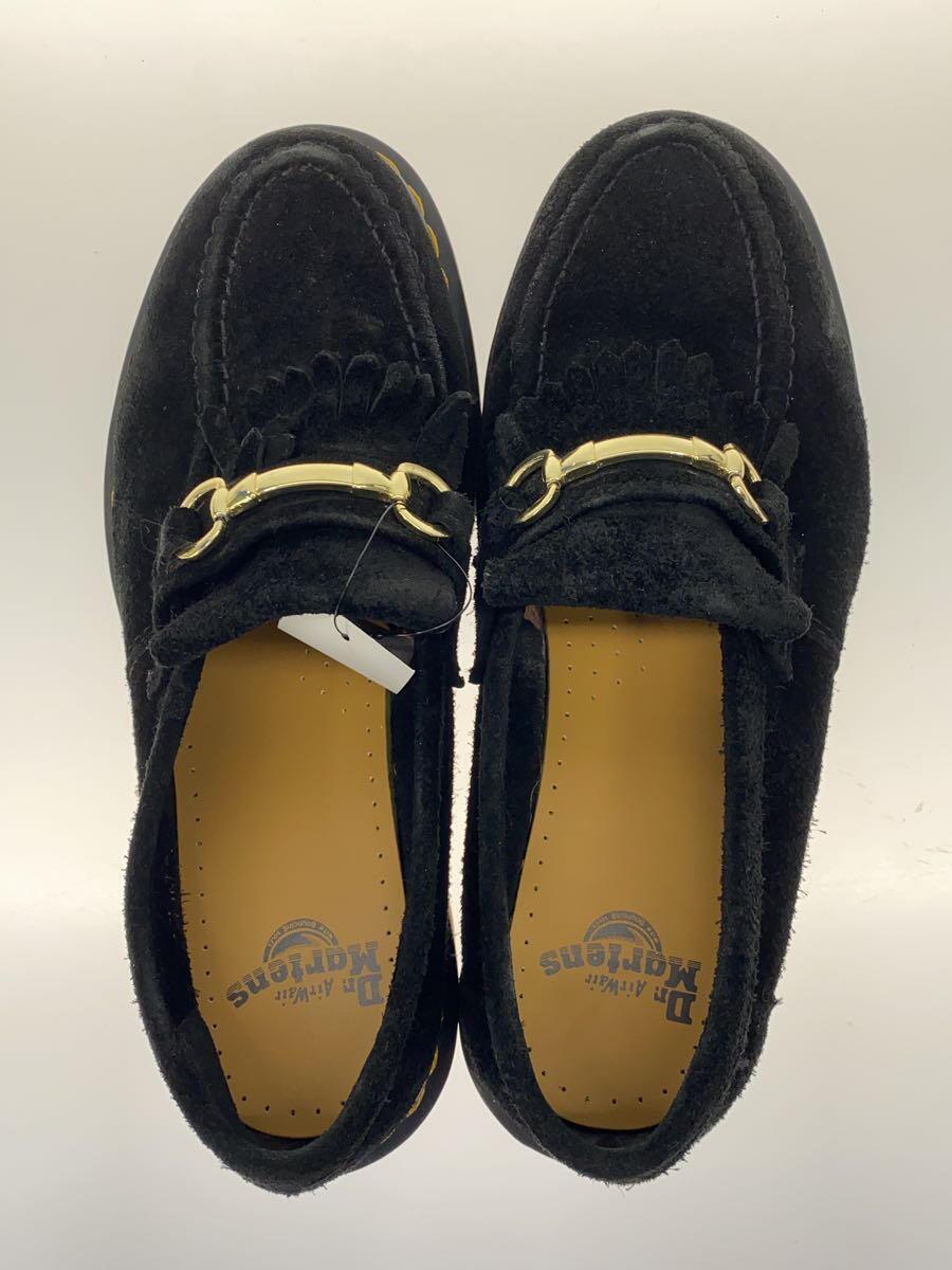 Dr.Martens◆ドレスシューズ/UK9/BLK/スウェード/snaffle loafer_画像3