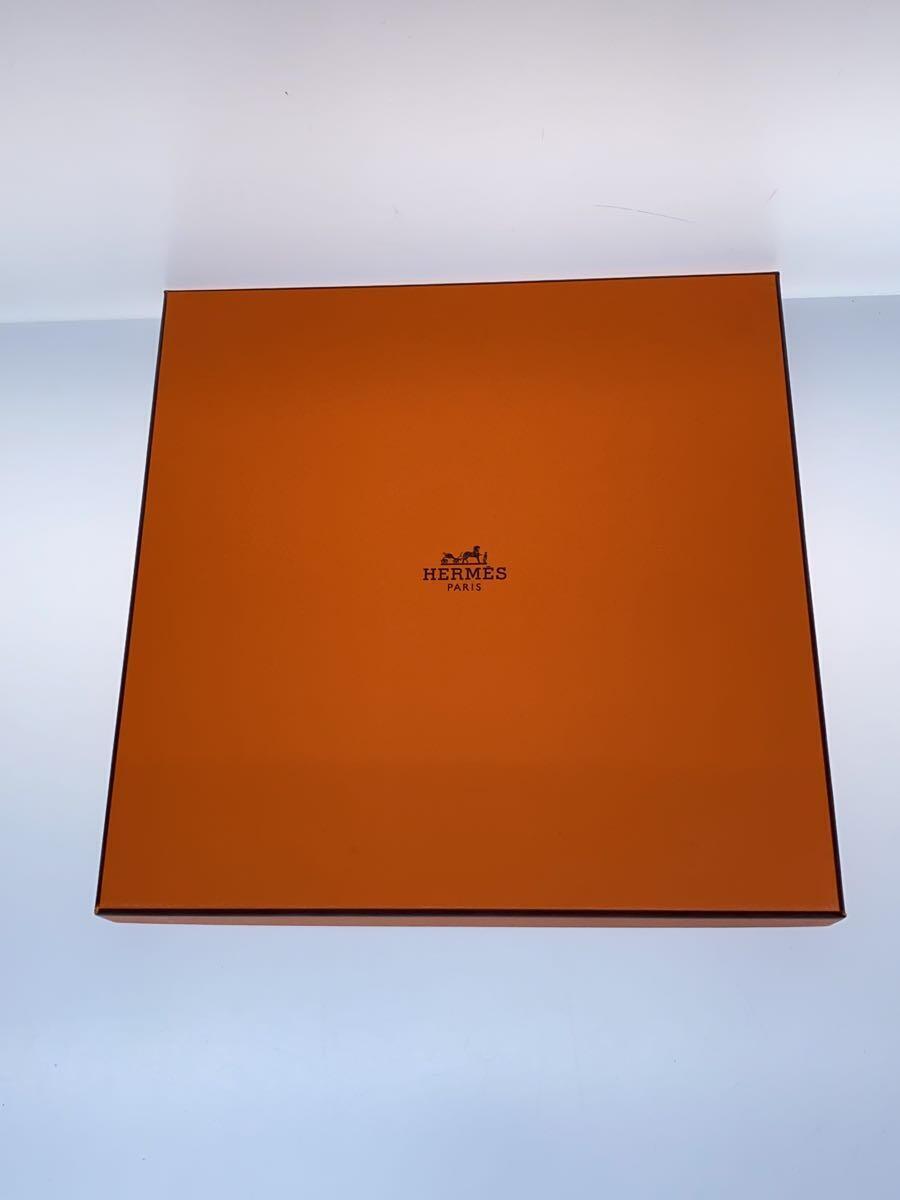 HERMES◆ストール/カシミア/NVY/レディース/カシミヤ×シルク/フランス製_画像5