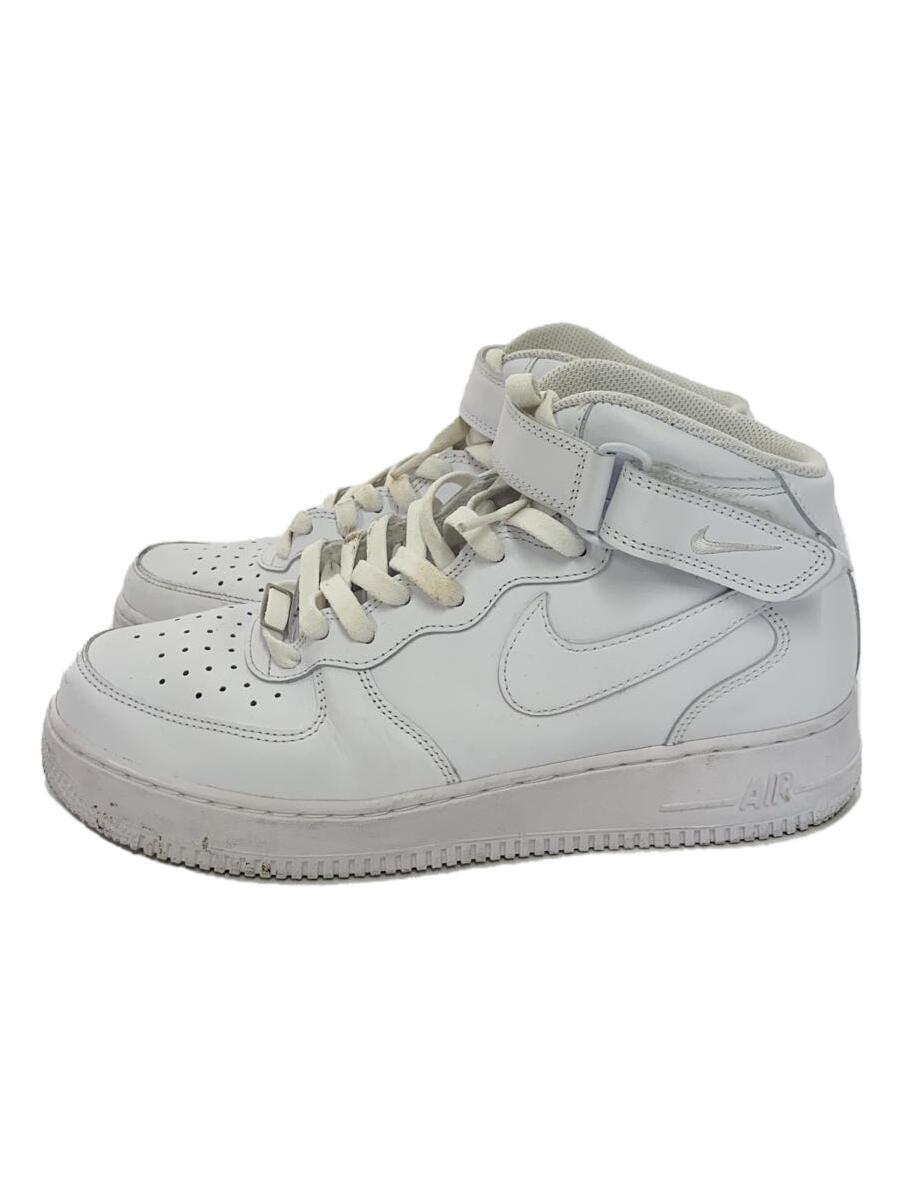 NIKE◆AIR FORCE 1 MID 07_エアフォース 1 ミッド 07/27.5cm/WHT/レザー_画像1