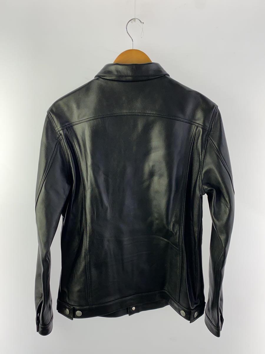 666 Leather Wear◆レザージャケット・ブルゾン/XL/-/BLK_画像2