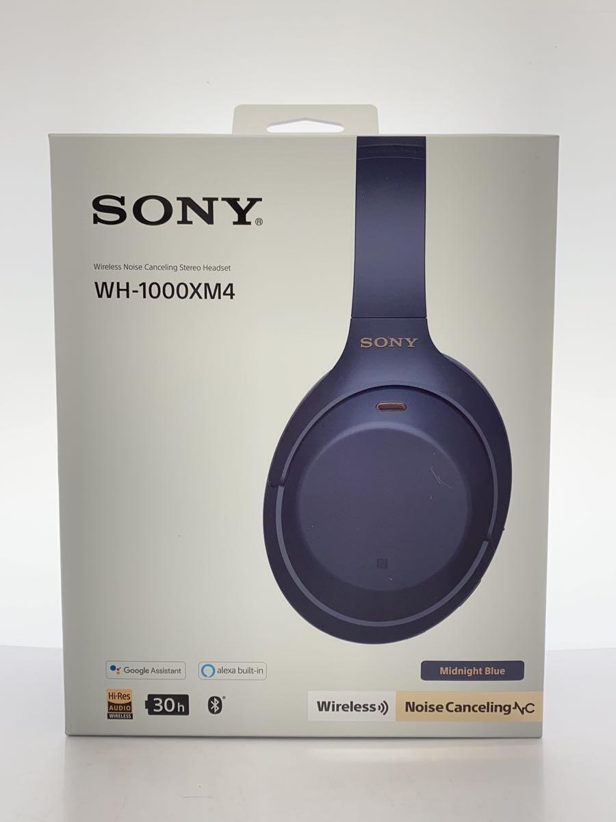 SONY◆ワイヤレスノイズキャンセリングヘッドホン WH-1000XM4/LM[ミッドナイトブルー]_画像1