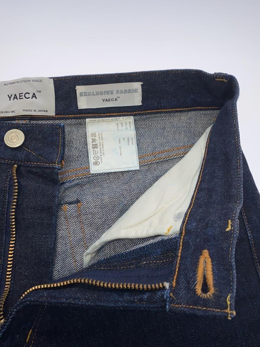 YAECA◆DENIM PANTS WIDE STRAIGHT/30/デニム/IDG/13-14W_画像3