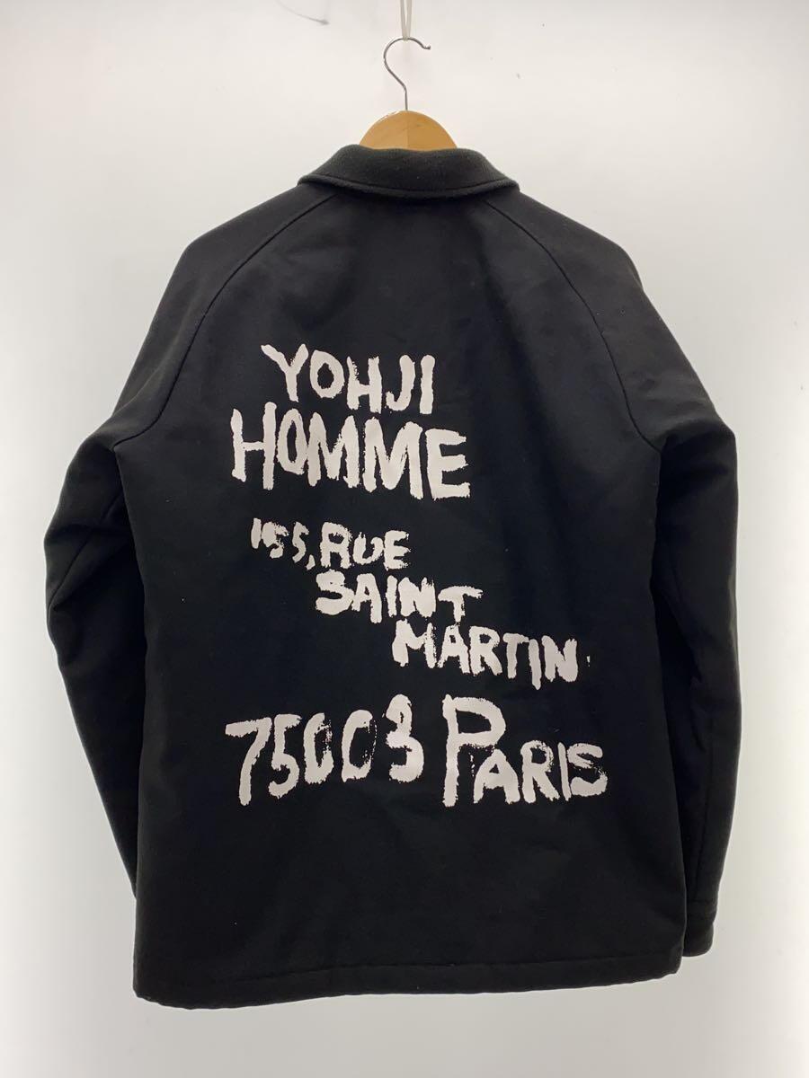 yohji yamamoto POUR HOMME◆2017ss/ジャケット/WCOACH JKT YY L/4/ウール/BLK/無地/HE-Y90-513_画像2