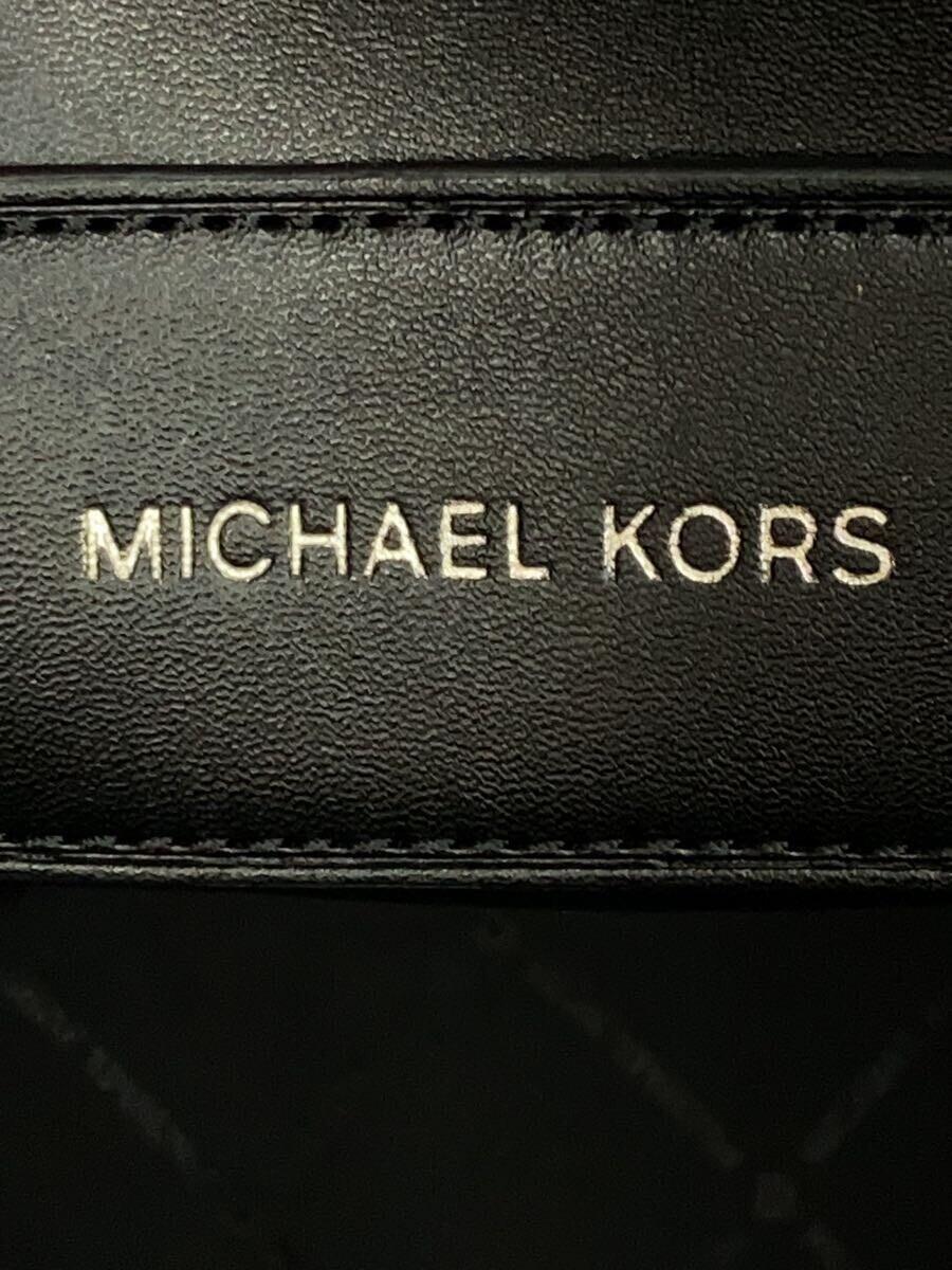 MICHAEL KORS◆MKロゴトートバッグ/キャンバス/グレー/総柄_画像5