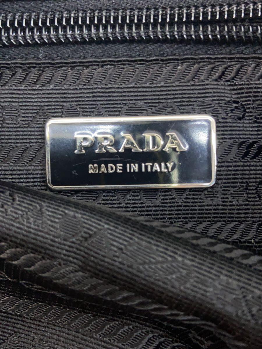 PRADA◆ショルダーバッグ/ナイロン/BLK/無地_画像6