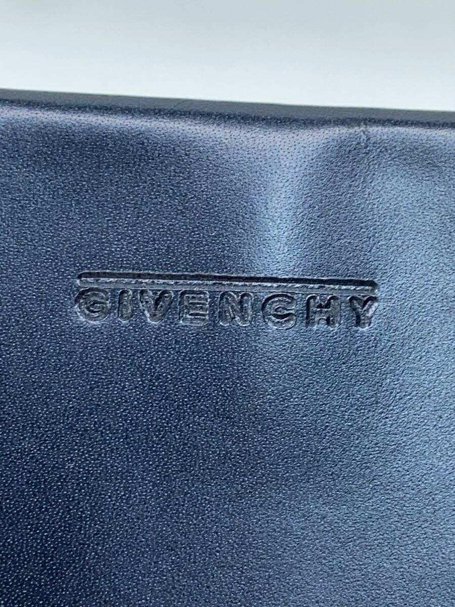 GIVENCHY◆スレ・キズ箇所有/ハンドバッグ/レザー/NVY_画像5