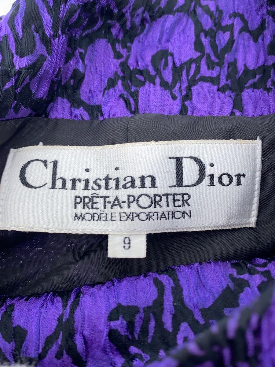 Christian Dior◆セットアップ/9/レーヨン/PUP/シミあり_画像3