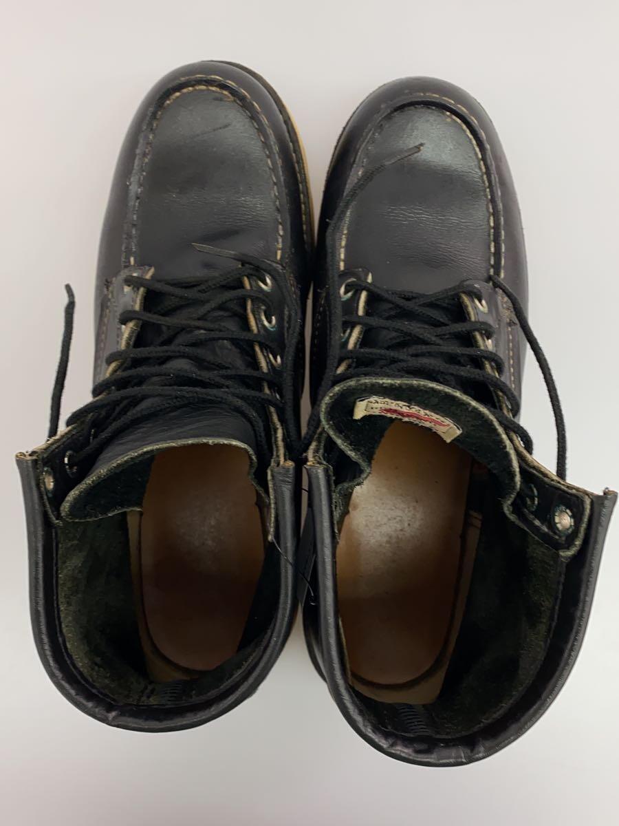 RED WING◆レースアップブーツ/US9/BLK/レザー_画像3