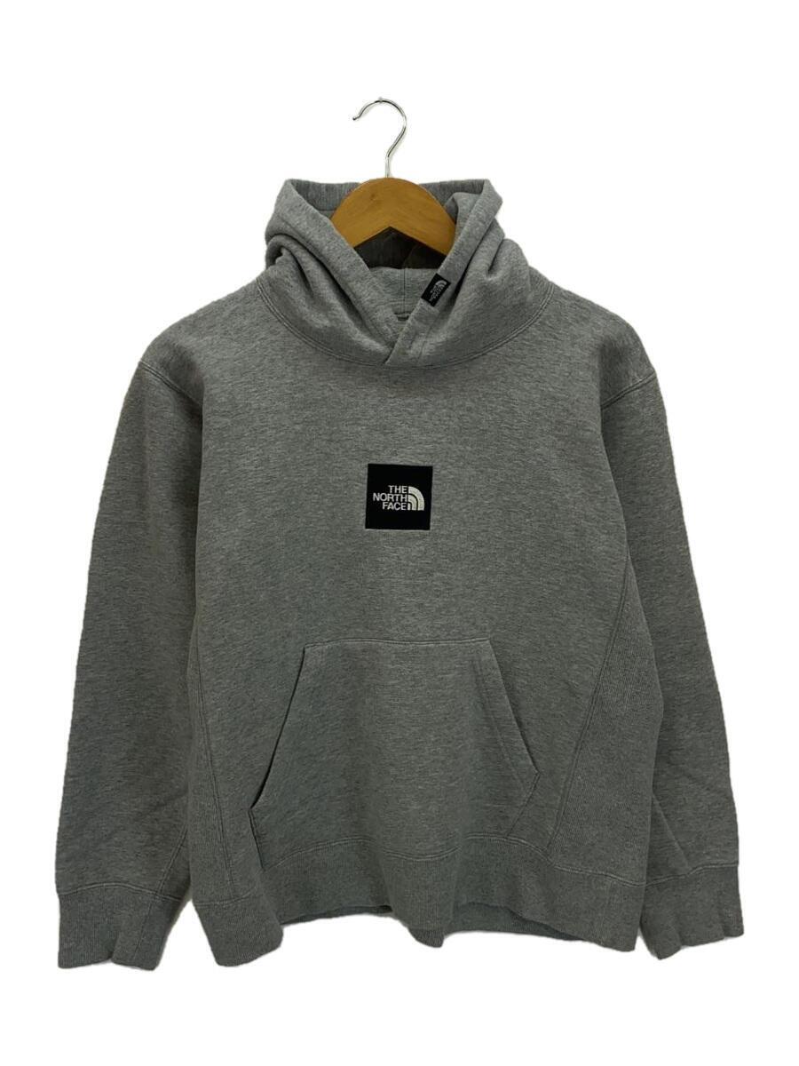 THE NORTH FACE◆SQUARE LOGO BIG HOODIE/L/コットン/GRY_画像1
