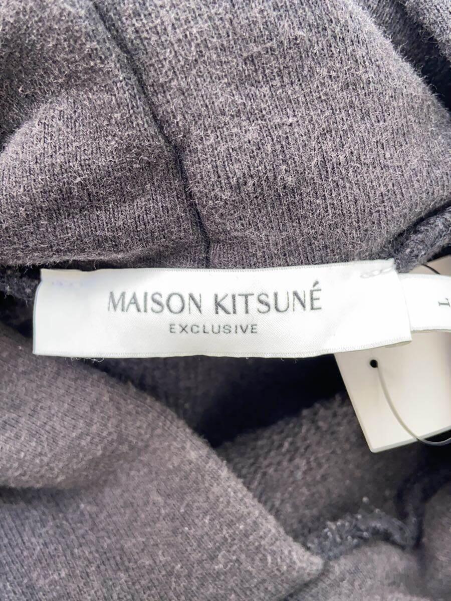 MAISON KITSUNE◆パーカー/L/コットン/BLK/無地/kmm32790_画像3