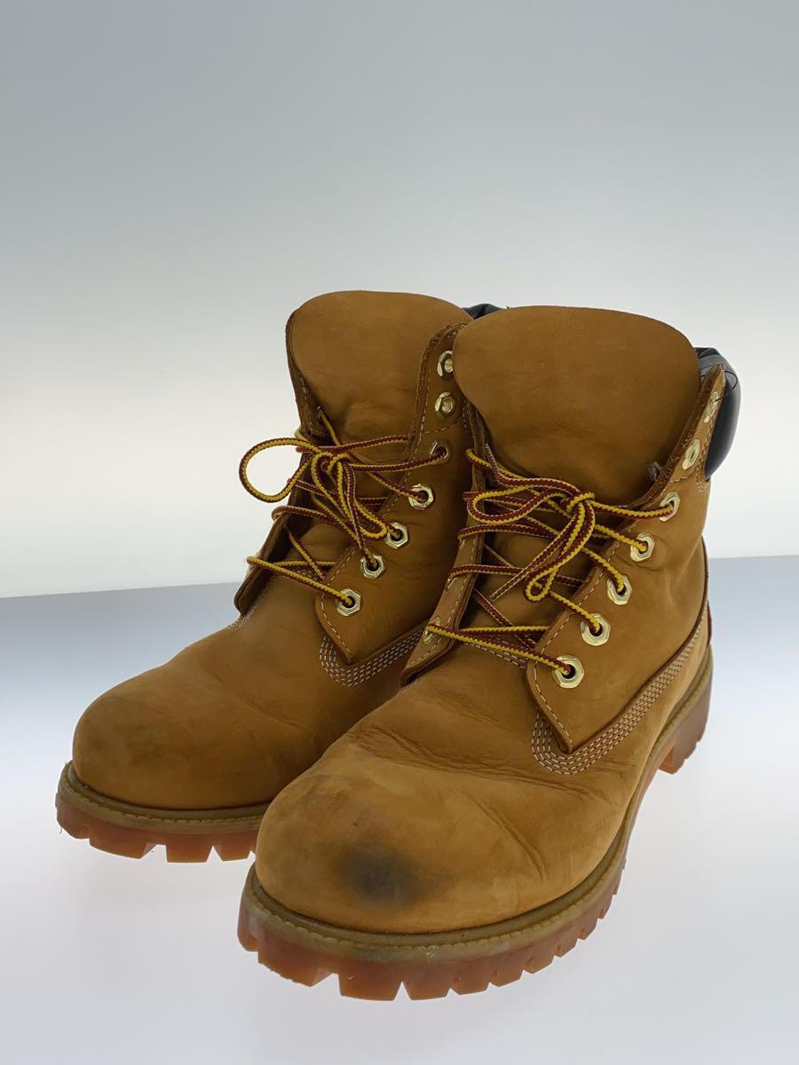 Timberland◆レースアップブーツ/US8.5/CML/スウェード/10061_画像2