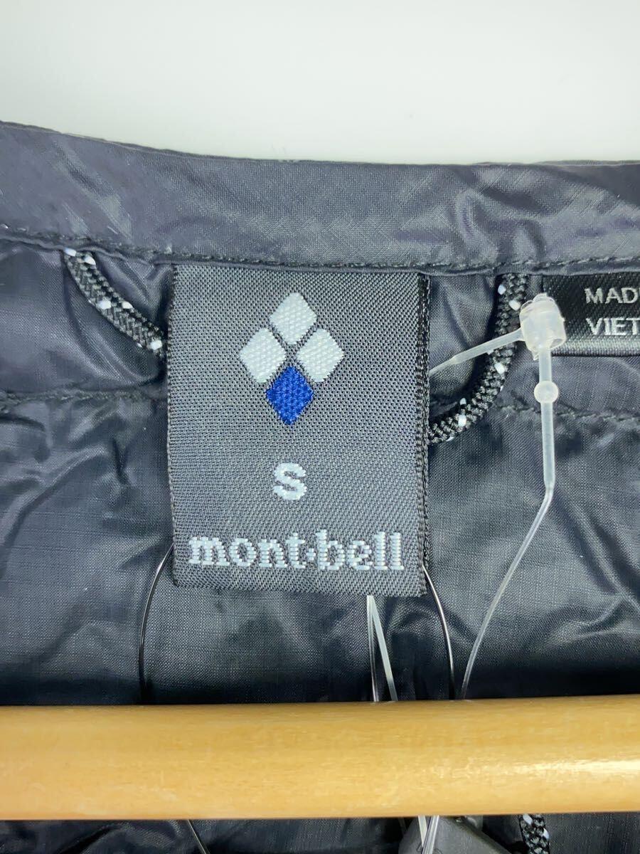 mont-bell◆ダウンジャケット/S/ポリエステル/BLK/無地/1101503_画像3