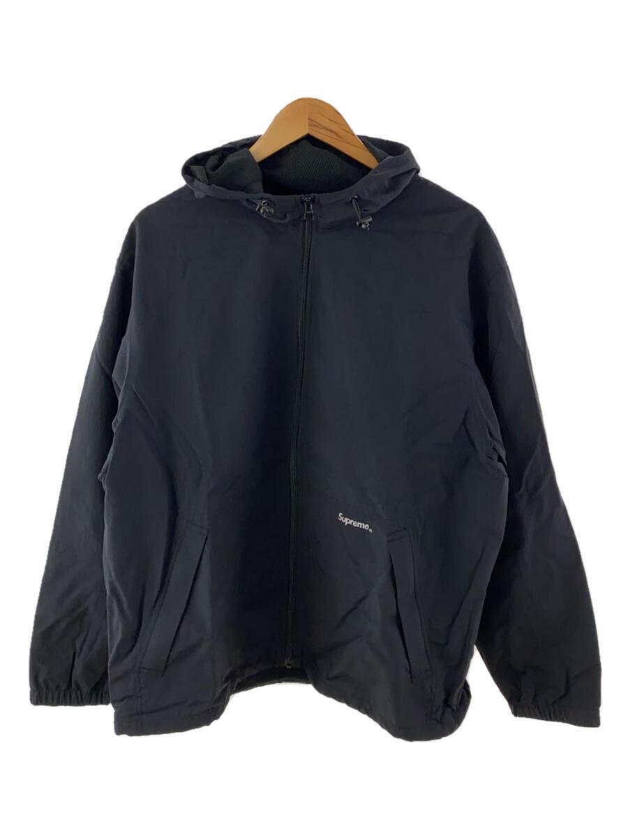 Supreme◆Reflective Zip Hooded Jacket/ナイロンジャケット/L/ナイロン/BLK_画像1
