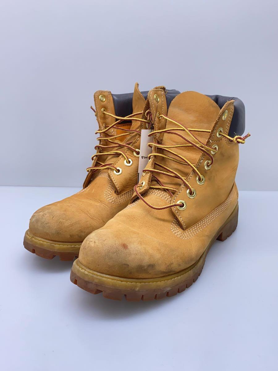 Timberland◆ハイカットスニーカー/8M/CML/スウェード_画像2