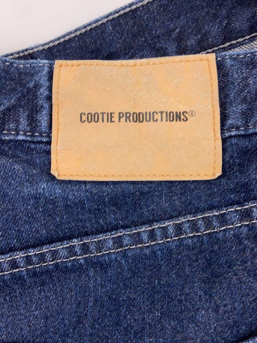 COOTIE◆5 Pocket Baggy Denim Pants/ボトム/L/コットン/IDG/無地_画像4