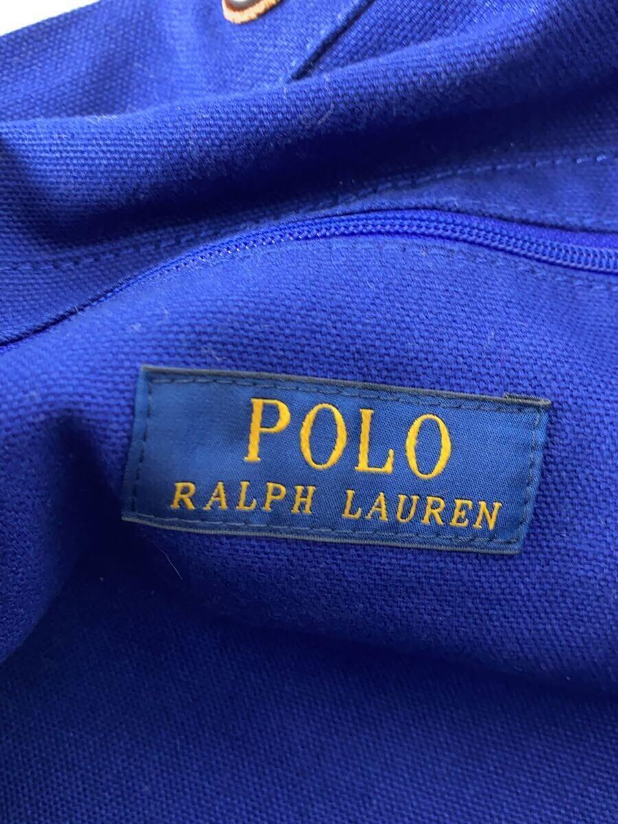 POLO RALPH LAUREN◆2wayトートバッグ/コットン/ブルー/ポロラルフローレン//_画像7