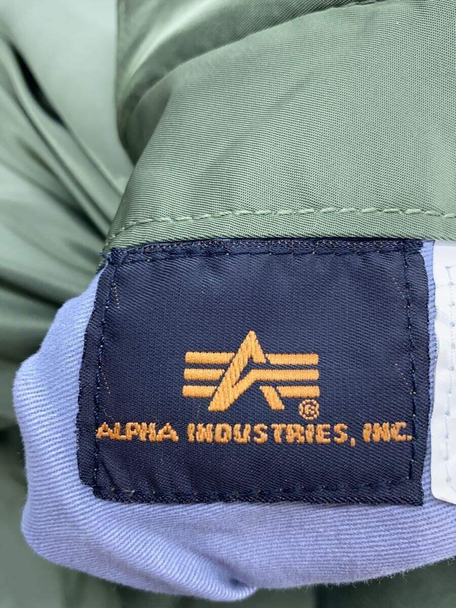 ALPHA INDUSTRIES◆リバーシブルMA-1/ミリタリージャケット/M/ナイロン/GRN/0615-00-573-8336_画像3