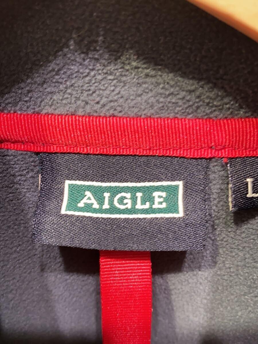 AIGLE◆ジャケット/L/ナイロン/BLK_画像3