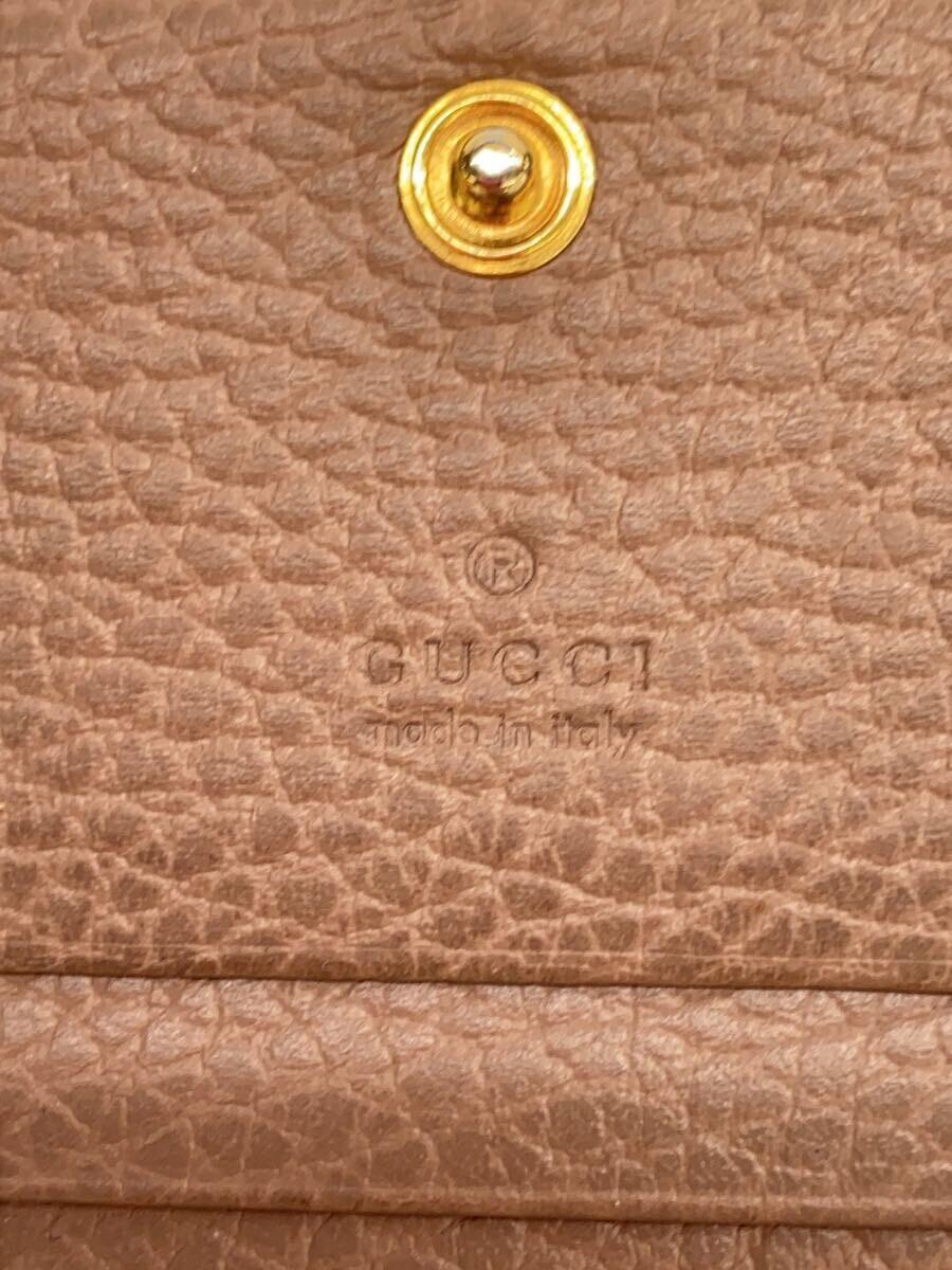 GUCCI◆2ツ折サイフ_GGマーモント/レザー/BEG/レディース/456126 CAO0G 5729//_画像3