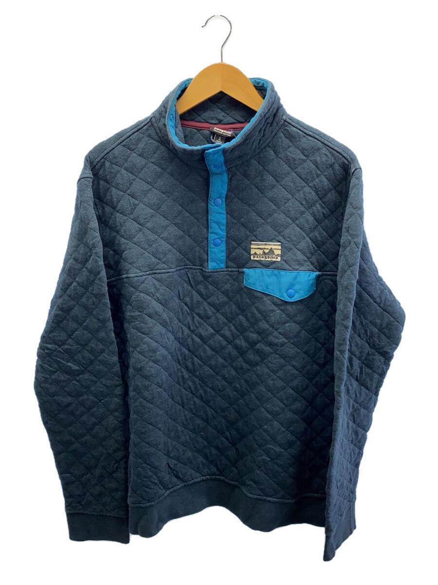 patagonia◆トップス/L/コットン/NVY/25370FA15/スナップキルトジャケット//_画像1